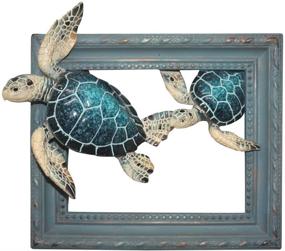 img 4 attached to Comfy Hour Turtle Coastal Decorative