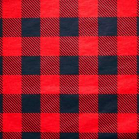 img 4 attached to Iconikal Red Buffalo Plaid Tissue Paper: 20 x 20-inches, 60-Sheet Pack - Festive and Versatile!