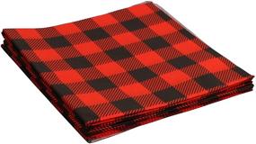 img 2 attached to Iconikal Red Buffalo Plaid Tissue Paper: 20 x 20-inches, 60-Sheet Pack - Festive and Versatile!