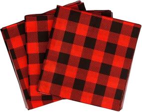 img 3 attached to Iconikal Red Buffalo Plaid Tissue Paper: 20 x 20-inches, 60-Sheet Pack - Festive and Versatile!