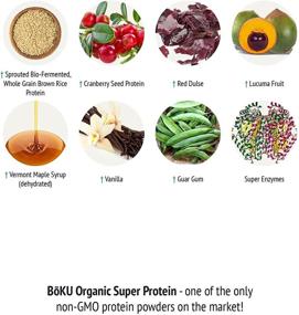 img 3 attached to BōKU Organic Super Protein: Vegan Protein Powder 21.2 oz - All Essential Amino Acids, Gluten-Free, USDA Certified - 20 Servings