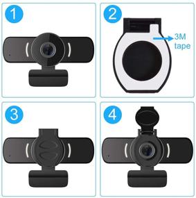 img 3 attached to LarmTek 1080P Webcam with Mic & Privacy Cover: Ideal for Mac OS & Windows, Live Streaming, Gaming, Video Conferencing