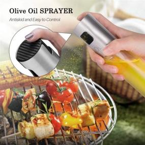 img 1 attached to 🌿 Versatile Olive Oil Sprayer for Cooking, Salad, BBQ, Baking, Roasting, Grilling - Kitchen Oil Spray Bottle and Mister