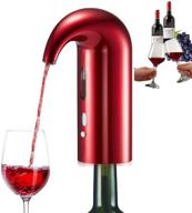 enhance your wine experience with the rosgel electric wine aerator pourer and dispenser: a premium automatic gift set for wine lovers (red) logo