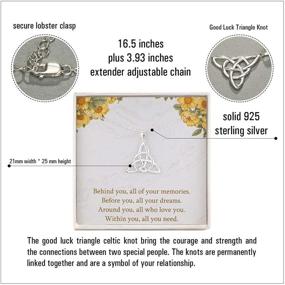 img 2 attached to 🎓 RareLove Graduation Necklace: Sterling Silver Celtic Knot Pendant - Ideal 2021 Gift for Women & Girls!