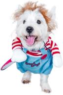 🎃 hilarious and spooky halloween costumes for small, medium, and large dogs featuring deadly doll theme логотип