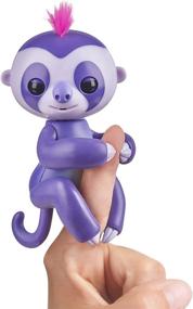img 4 attached to 🦥 Fingerlings Baby Sloth - Purple Interactive Toy