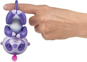 img 1 attached to 🦥 Fingerlings Baby Sloth - Purple Interactive Toy