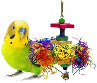 🦜 vibrant sungrow parakeet toy: engaging rattan, wood and shredded paper playtoy for small & medium parrots, cockatiels, lovebirds & finches logo