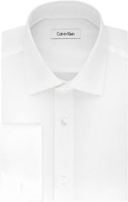 img 4 attached to 👔 Classic Calvin Klein Regular Solid Sleeve: Timeless Style for Every Occasion