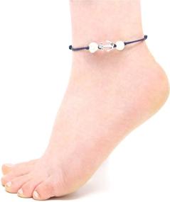 img 3 attached to Jucicle Anchor Freshwater Adjustable Anklet