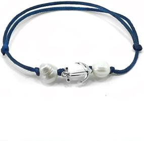 img 2 attached to Jucicle Anchor Freshwater Adjustable Anklet