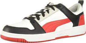 img 4 attached to 👟 Men's PUMA Rebound Sneaker White High Black Gray Shoes