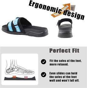 img 1 attached to 👟 Ultimate Comfort and Style: Slides Comfortable Platform Fashion Sandals for Men's Athletic Shoes