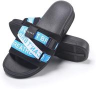 👟 ultimate comfort and style: slides comfortable platform fashion sandals for men's athletic shoes логотип