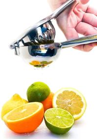 img 1 attached to BEKKA Premium Citrus Squeezer: Stainless Steel Manual Juicer for High-Quality Lemon, Lime, and Small Oranges