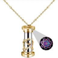 stunning kaleidoscope necklace: a fashionable mini colorful pendant for girls, women, and sisters - perfect jewelry gift for daughters, moms, and girlfriends logo