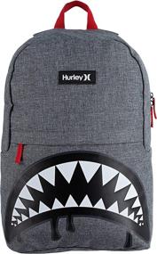 img 2 attached to Hurley Boys Backpack Black Shark