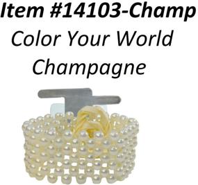 img 2 attached to Corsage Bracelet Color Beaded Champagne