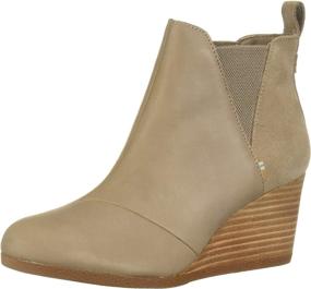 img 4 attached to TOMS Womens Kelsey Bootie Leather Women's Shoes and Pumps