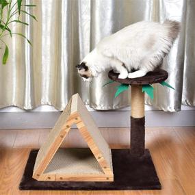 img 2 attached to 🐱 Upgrade Your Indoor Cat's Playground with the Petellow Cat Tree Tower and Holiday Style for Endless Fun!