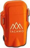 tacamo h2 dual-head flameless tesla plasma arc lighter with built-in led flashlight. includes free high-visibility survivorcord ranger pace beads lanyard. water-resistant and usb rechargeable. logo