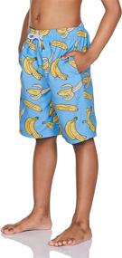 img 1 attached to 🩳 TSLA Graphic Print Swim Shorts - Boys' Bottoms, Clothing, Swimwear