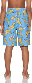 img 2 attached to 🩳 TSLA Graphic Print Swim Shorts - Boys' Bottoms, Clothing, Swimwear