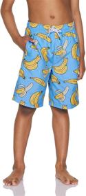 img 3 attached to 🩳 TSLA Graphic Print Swim Shorts - Boys' Bottoms, Clothing, Swimwear