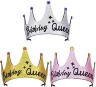 pieces birthday glitter silver headband logo