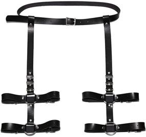 img 3 attached to Alisikee Leather Harness Adjustable Garter Women's Accessories for Belts