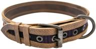 handmade rustic mayan dog collar by hide & drink - tropical purple логотип