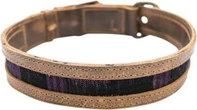 img 3 attached to Handmade Rustic Mayan Dog Collar by Hide & Drink - Tropical Purple