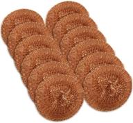 🧼 scrubit 12-pack copper coated scourers: effortlessly tackle tough kitchen cleaning tasks on dishes, pots, pans, and ovens logo