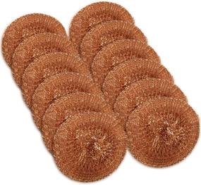 img 4 attached to 🧼 SCRUBIT 12-Pack Copper Coated Scourers: Effortlessly Tackle Tough Kitchen Cleaning Tasks on Dishes, Pots, Pans, and Ovens