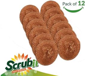 img 3 attached to 🧼 SCRUBIT 12-Pack Copper Coated Scourers: Effortlessly Tackle Tough Kitchen Cleaning Tasks on Dishes, Pots, Pans, and Ovens