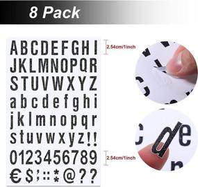 img 2 attached to 8 Sheets Self Adhesive Vinyl Letters Numbers Kit