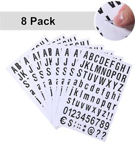 img 3 attached to 8 Sheets Self Adhesive Vinyl Letters Numbers Kit