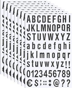img 4 attached to 8 Sheets Self Adhesive Vinyl Letters Numbers Kit