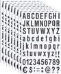 8 sheets self adhesive vinyl letters numbers kit logo