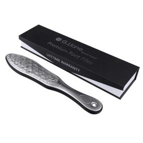 img 4 attached to 🦶 Get Smooth & Beautiful Feet with G.Liane Professional Stainless Steel Colossal Foot File Callus Remover - Portable, Double-Sided Pedicure Rasp for Extra Smooth Results (Black)