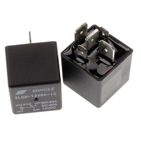 img 2 attached to 🔌 MiZOECLEC 2Pcs/Set SLDH-12VDC-1C High Power Relay for Winch, Car, Vehicle, Truck, Boat Spotlight. NO 80A NC 5pin SPDT Split Changeover Automotive Waterproof Relay