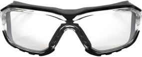 img 3 attached to 🕶️ Birdz Eyewear Gasket Safety Padded Motorcycle Sport Sunglasses in Grey, featuring Clear Lens