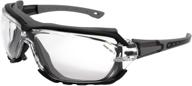 🕶️ birdz eyewear gasket safety padded motorcycle sport sunglasses in grey, featuring clear lens logo