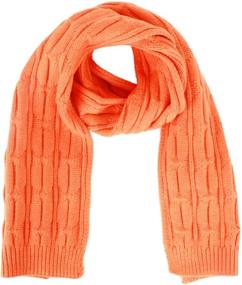 img 4 attached to 🧣 Теплые вязаные шарфы для девочек-малышек: Стильные зимние аксессуары