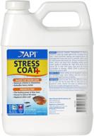 🐠 api stress coat water conditioner | tap water safe, repairs fish's protective coat, use for water changes, adding fish, and injuries логотип