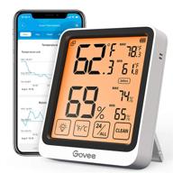 govee indoor bluetooth thermometer hygrometer with large backlight lcd touchscreen, 2 years 🌡️ data storage, app alerts - digital wireless temperature humidity monitor for rooms, homes, and greenhouses logo