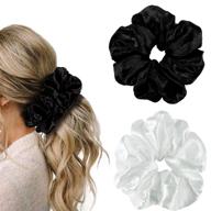 yohama scrunchies oversized accessories ponytail logo