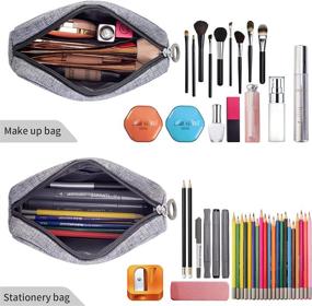 img 1 attached to Makeup Zipper Travel Cosmetic Organizer Travel Accessories