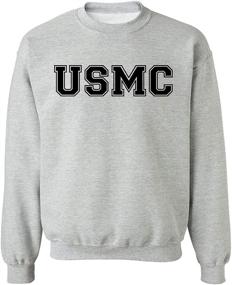 img 3 attached to 🎽 Ultimate Performance: Athletic Marines Military Crewneck Sweatshirt